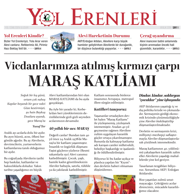 Yol Erenleri 1. Sayı